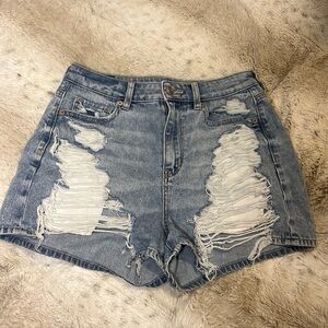 American Eagle | Distressed Jean Shorts